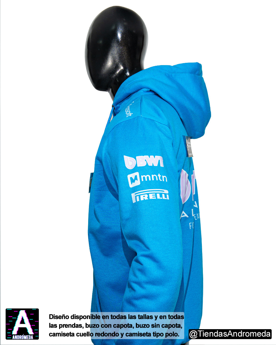 Buzo con capota Alpine F1 Modelo 2025