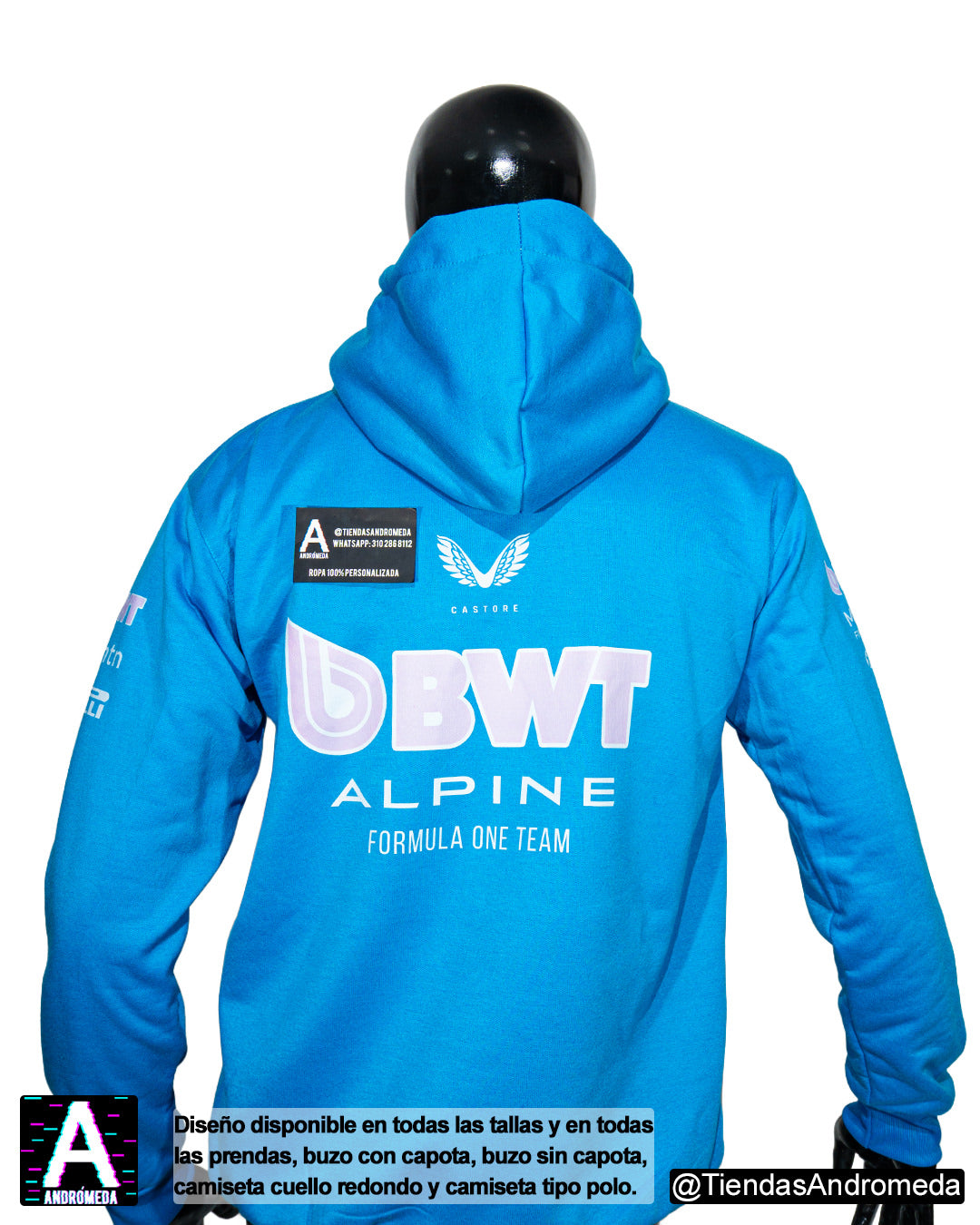 Buzo con capota Alpine F1 Modelo 2025