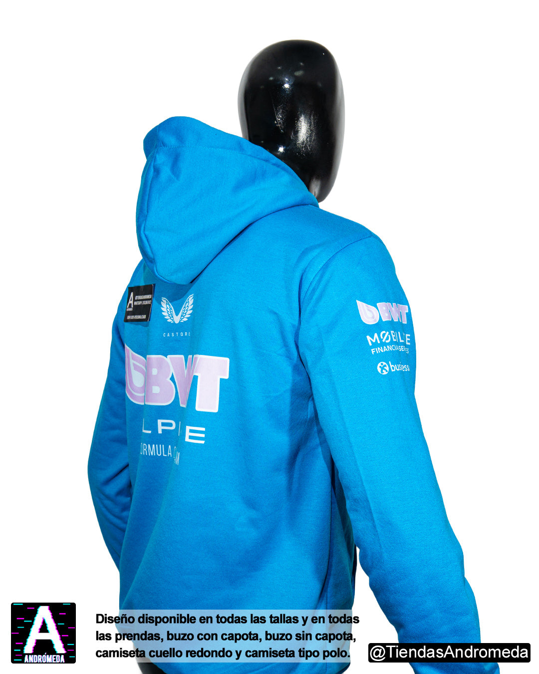 Buzo con capota Alpine F1 Modelo 2025