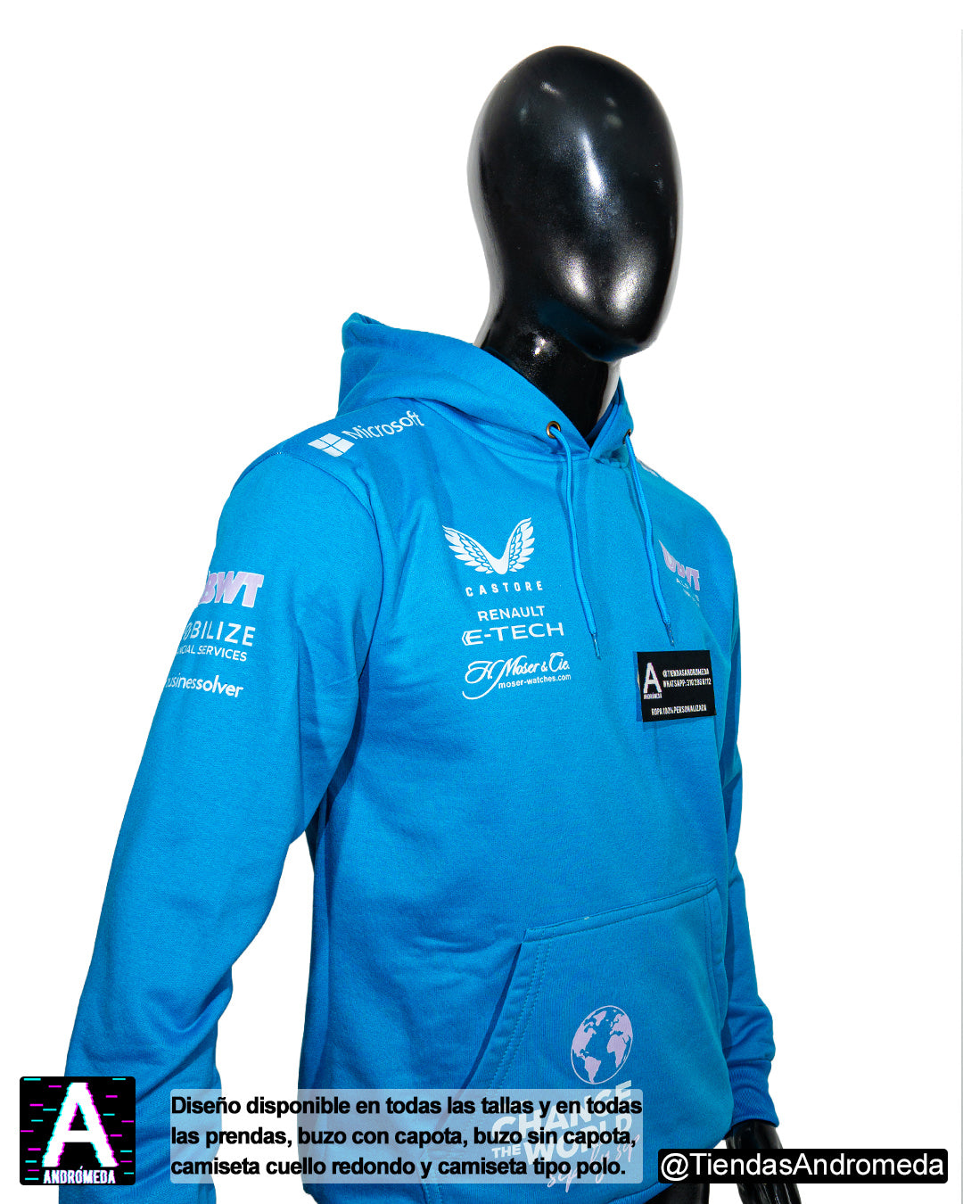 Buzo con capota Alpine F1 Modelo 2025