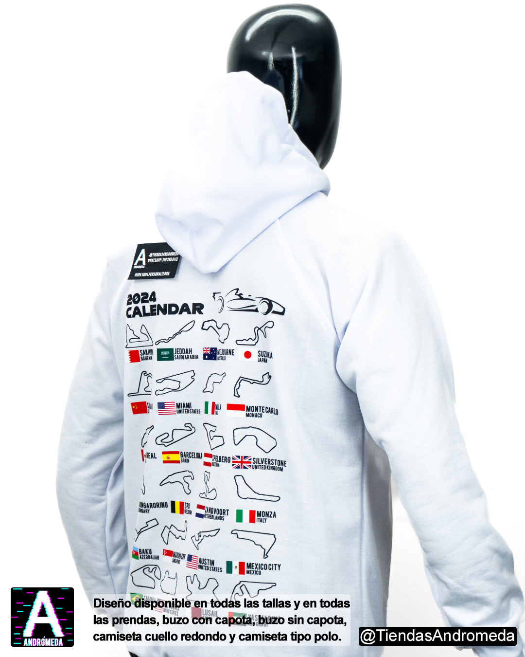 Buzo con capota Pistas F1
