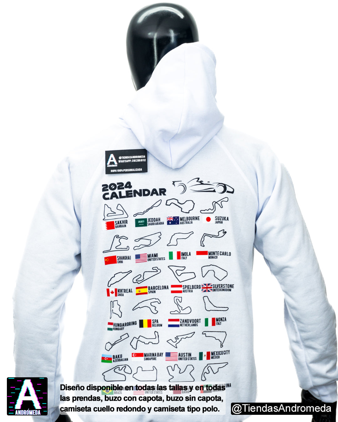 Buzo con capota Pistas F1