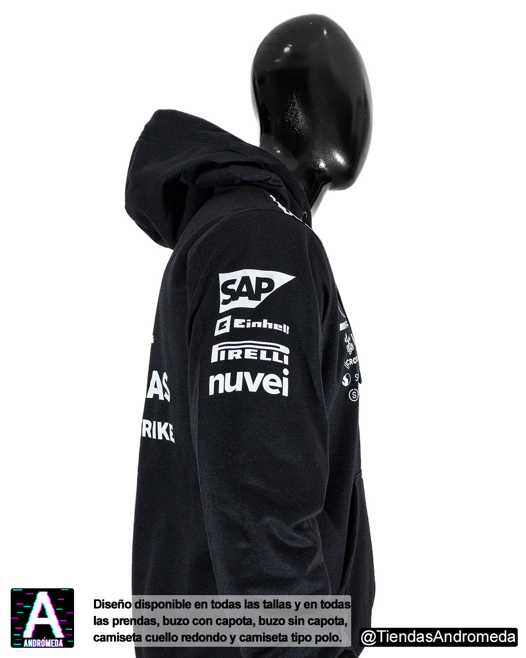 Buzo con capota Mercedes Benz F1 Modelo 2025