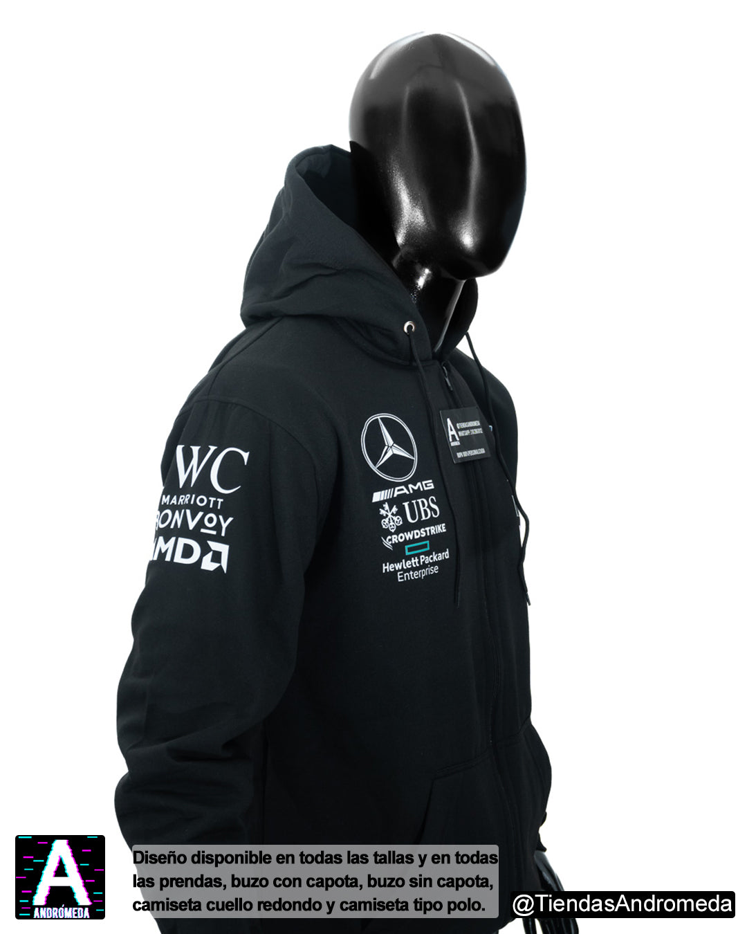 Chaqueta con capota Mercedes Benz F1