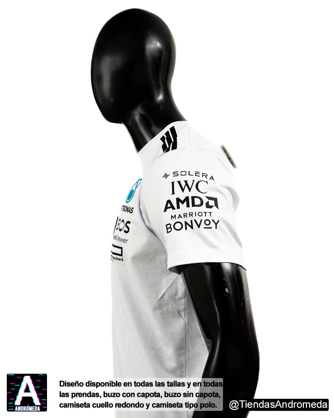 Camiseta Mercedes Benz F1 Blanca 2025