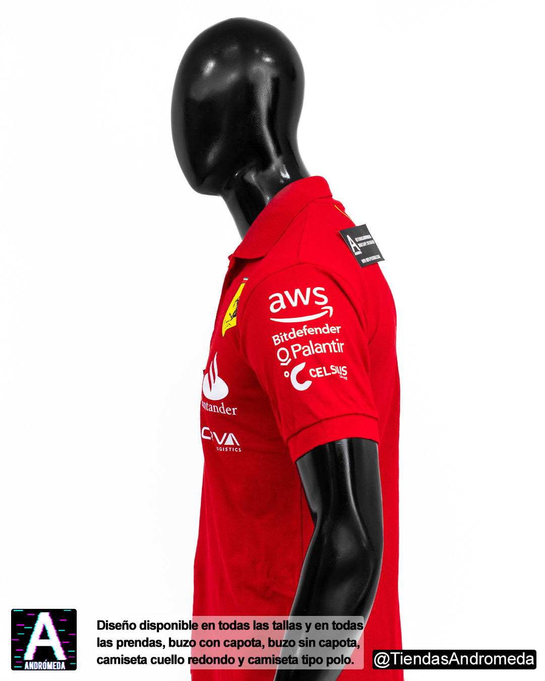 Camiseta tipo polo Ferrari F1
