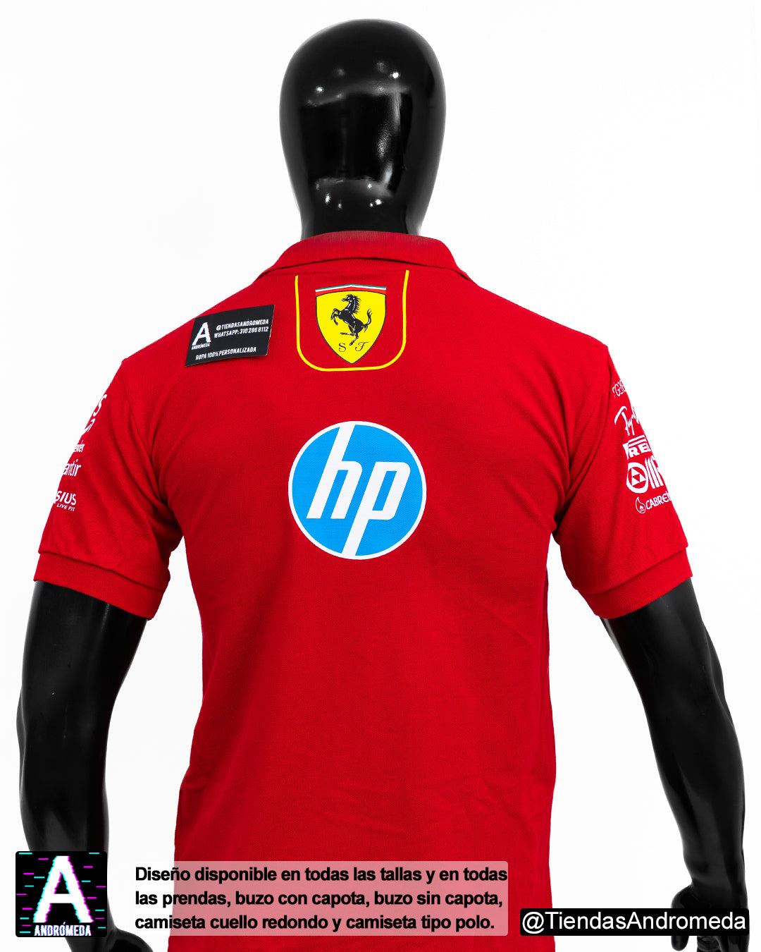 Camiseta tipo polo Ferrari F1
