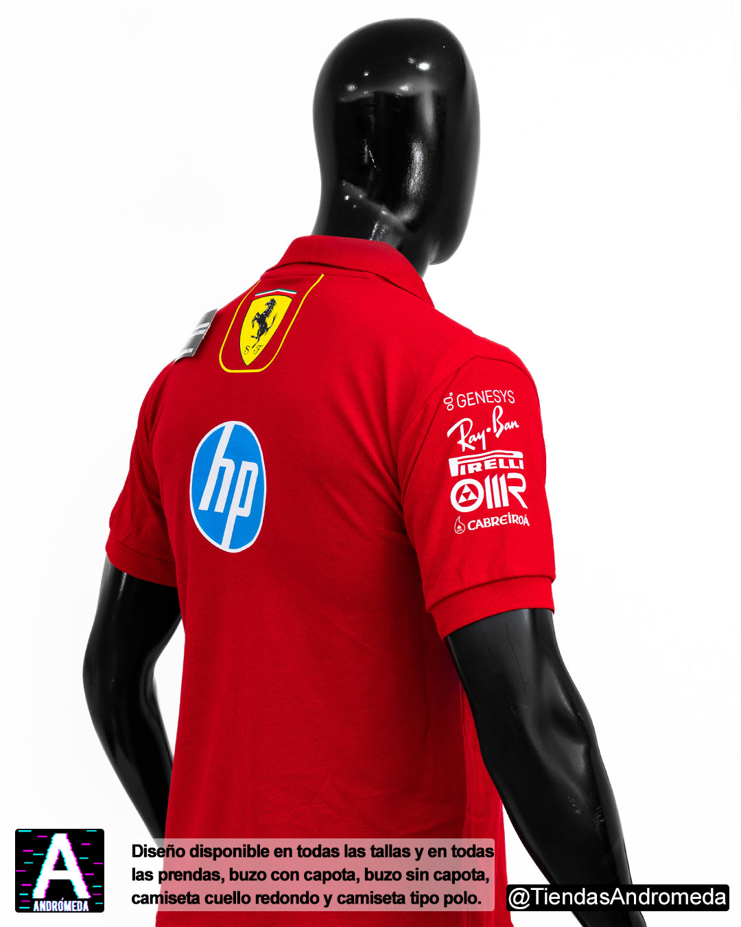 Camiseta tipo polo Ferrari F1