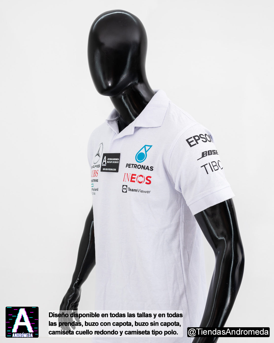 Camiseta tipo polo Mercedes Benz F1