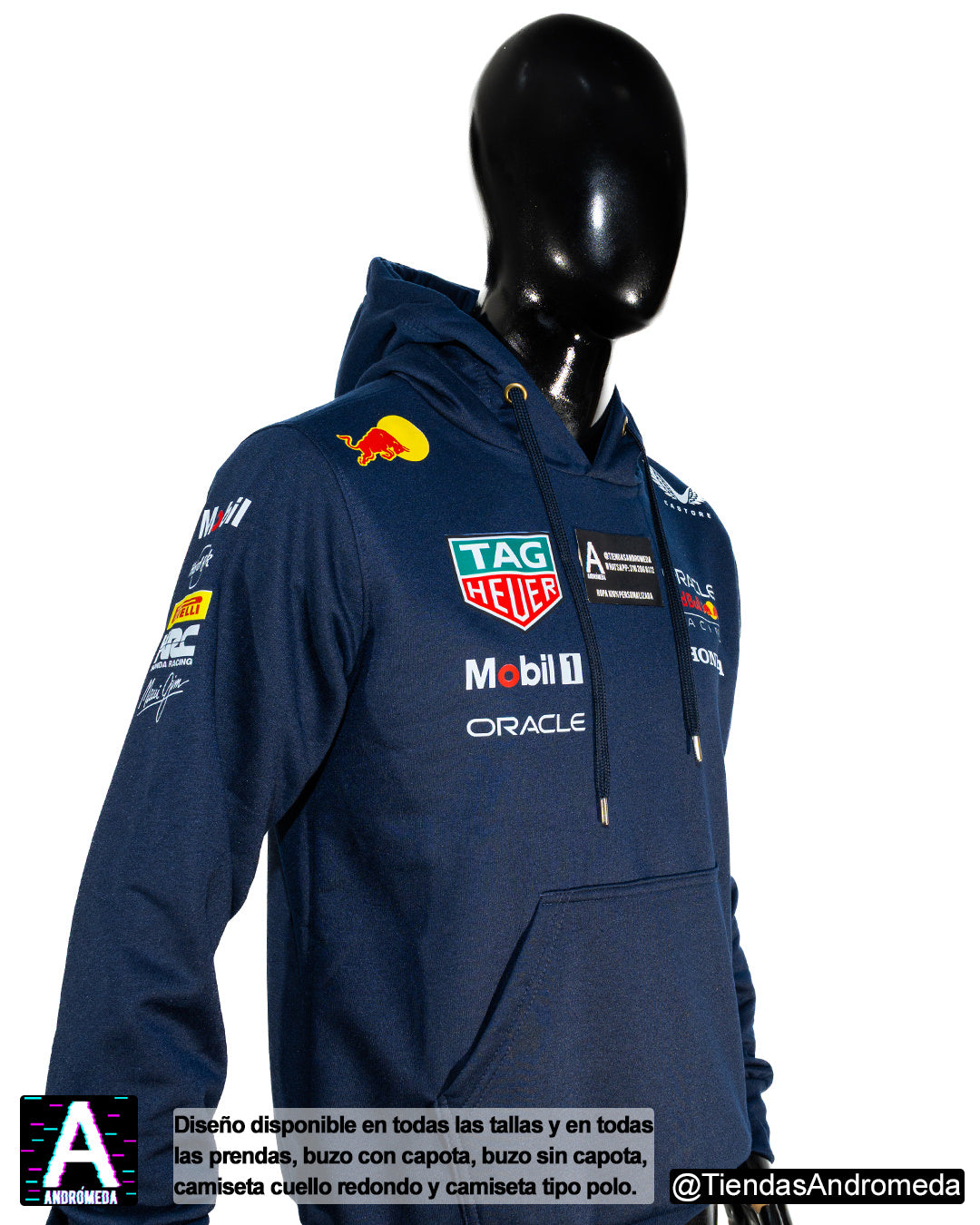 Buzo con capota Red Bull F1 Modelo 2025