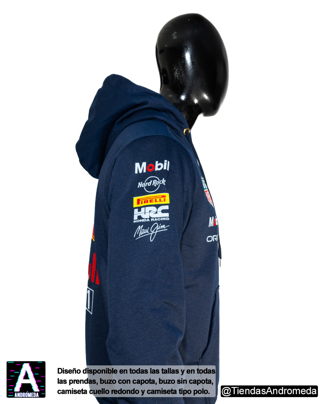 Buzo con capota Red Bull F1 Modelo 2025