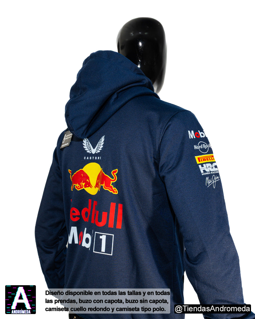 Buzo con capota Red Bull F1 Modelo 2025