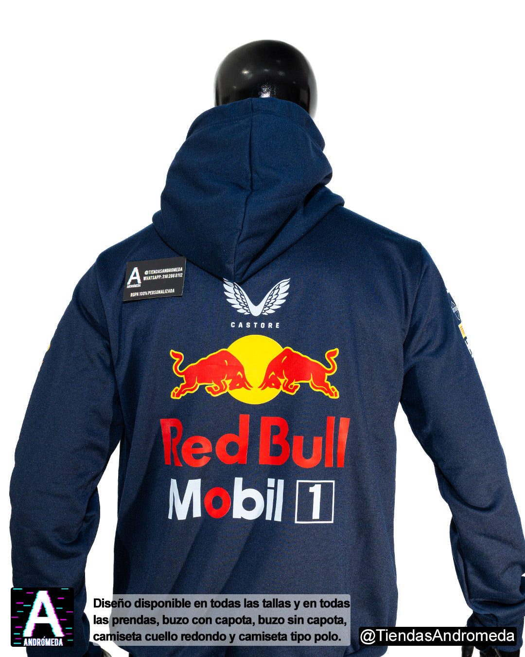 Buzo con capota Red Bull F1 Modelo 2025