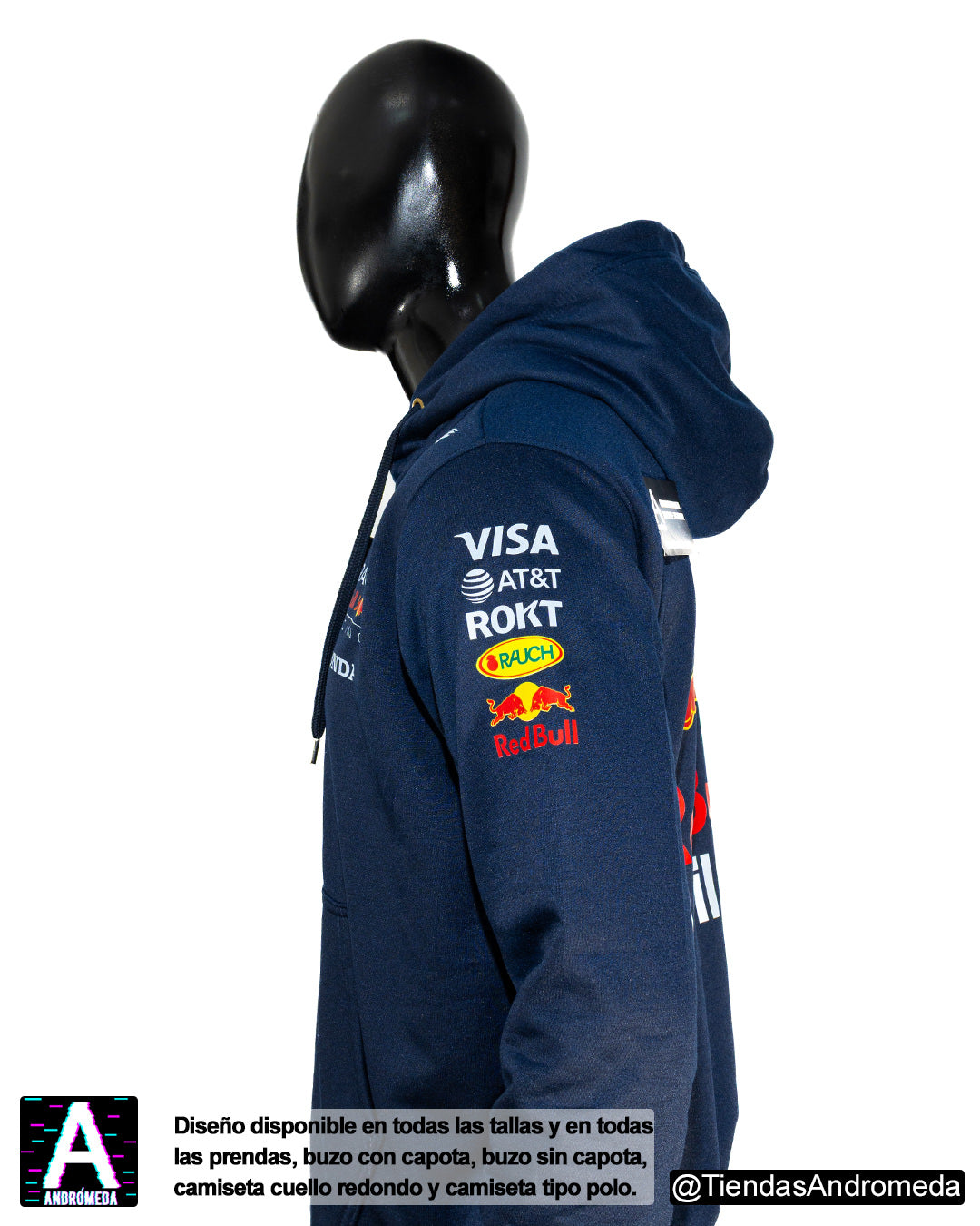 Buzo con capota Red Bull F1 Modelo 2025