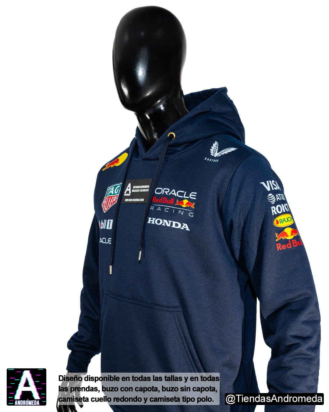 Buzo con capota Red Bull F1 Modelo 2025