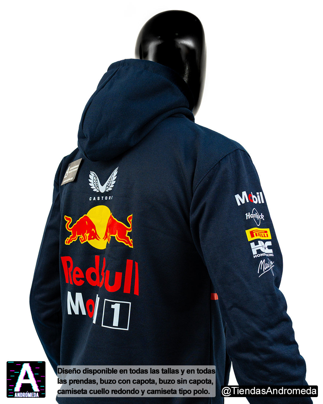 Buzo con capota Red Bull F1 Modelo 2025