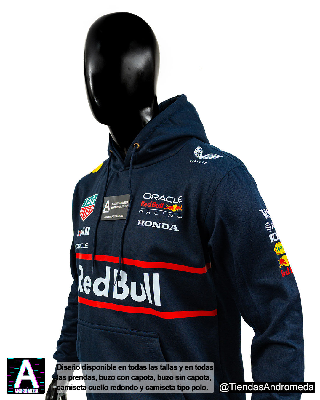 Buzo con capota Red Bull F1 Modelo 2025