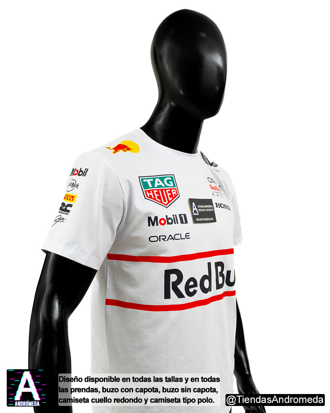 Camiseta Red Bull Blanca 2025