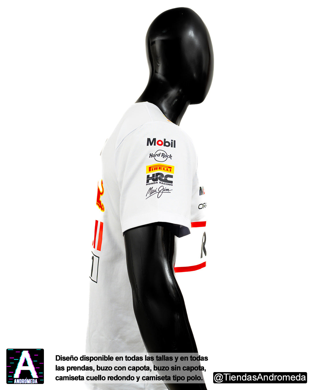 Camiseta Red Bull Blanca 2025