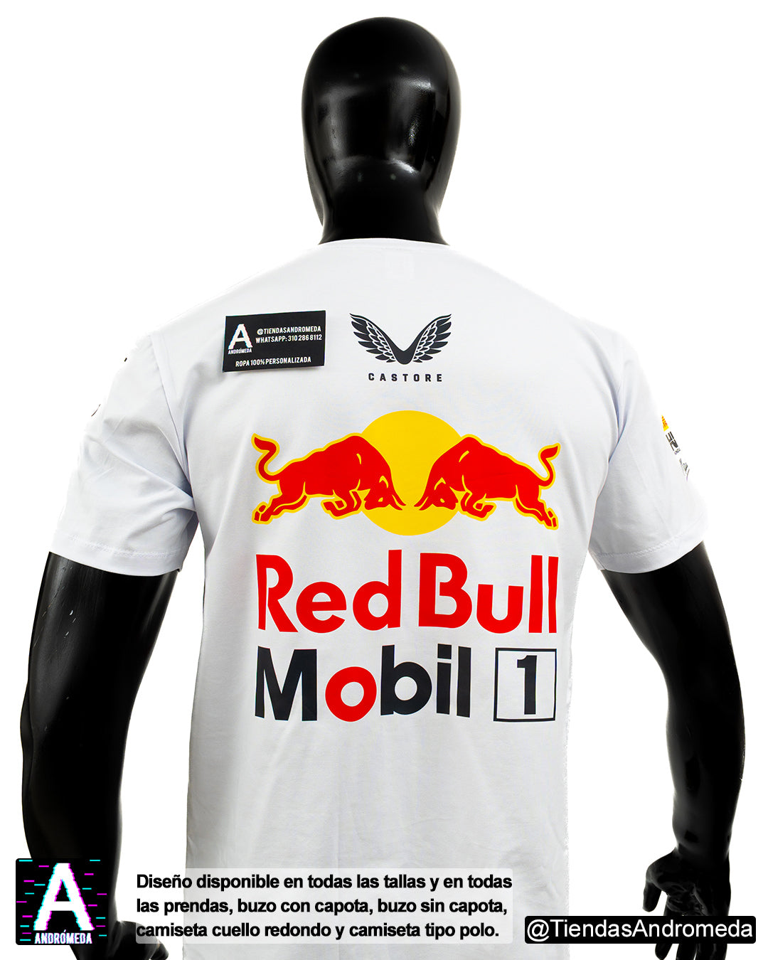 Camiseta Red Bull Blanca 2025