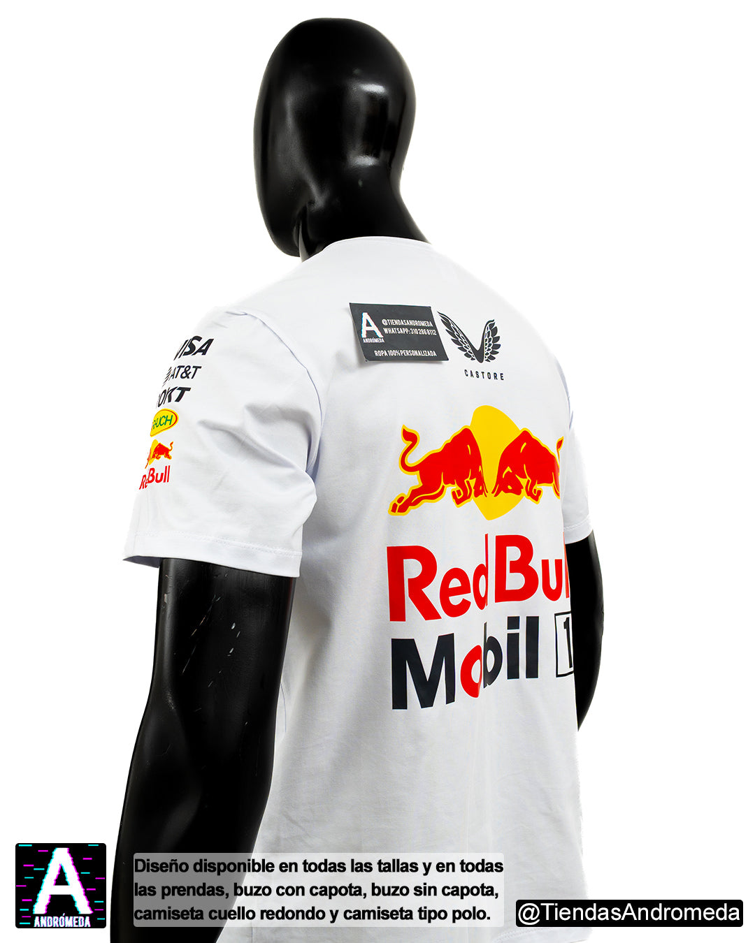 Camiseta Red Bull Blanca 2025