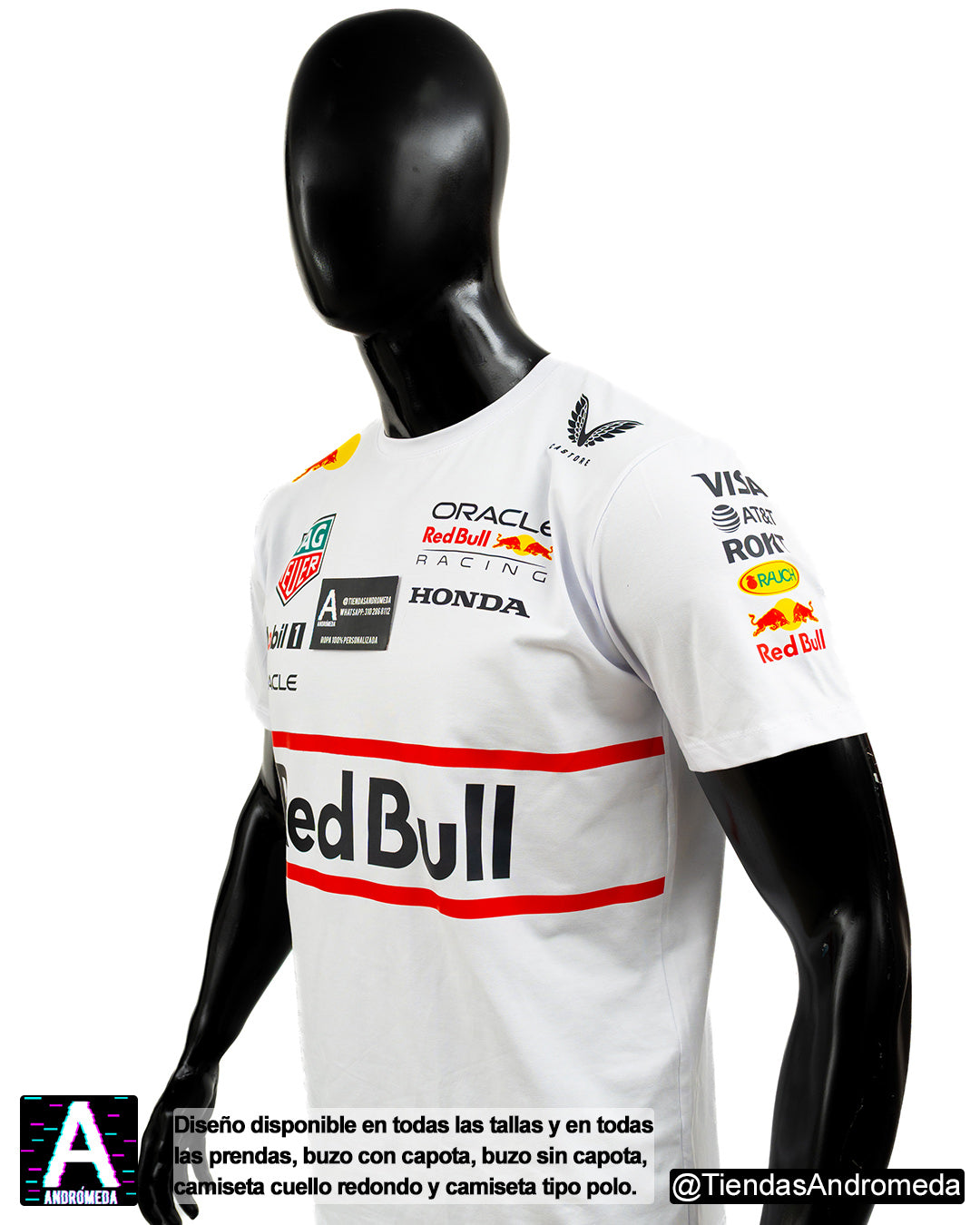 Camiseta Red Bull Blanca 2025