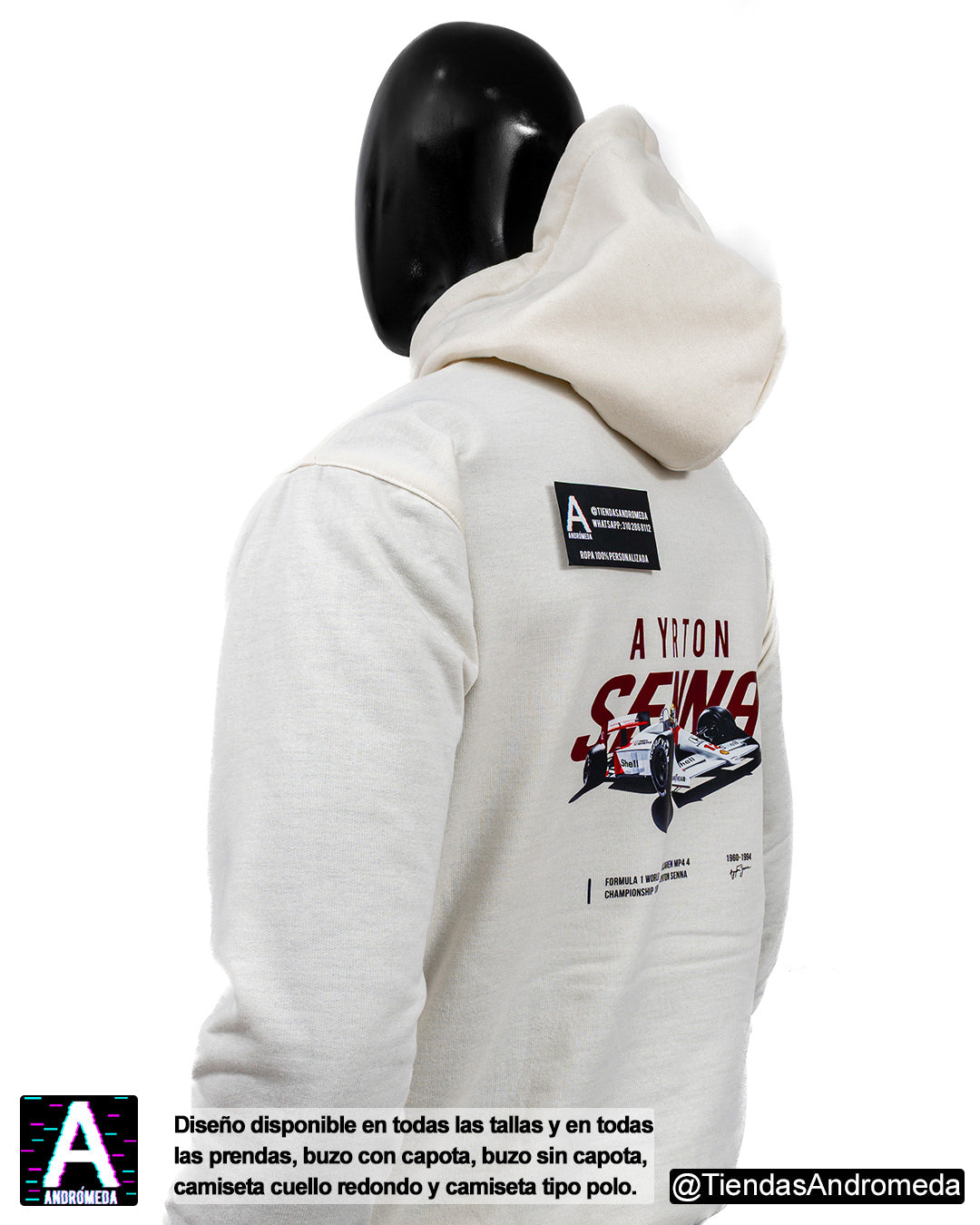 Buzo con capota Ayrton Senna F1