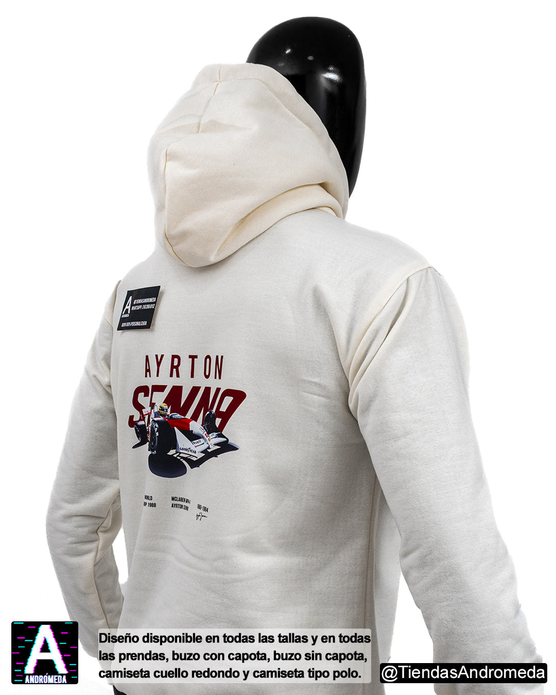 Buzo con capota Ayrton Senna F1