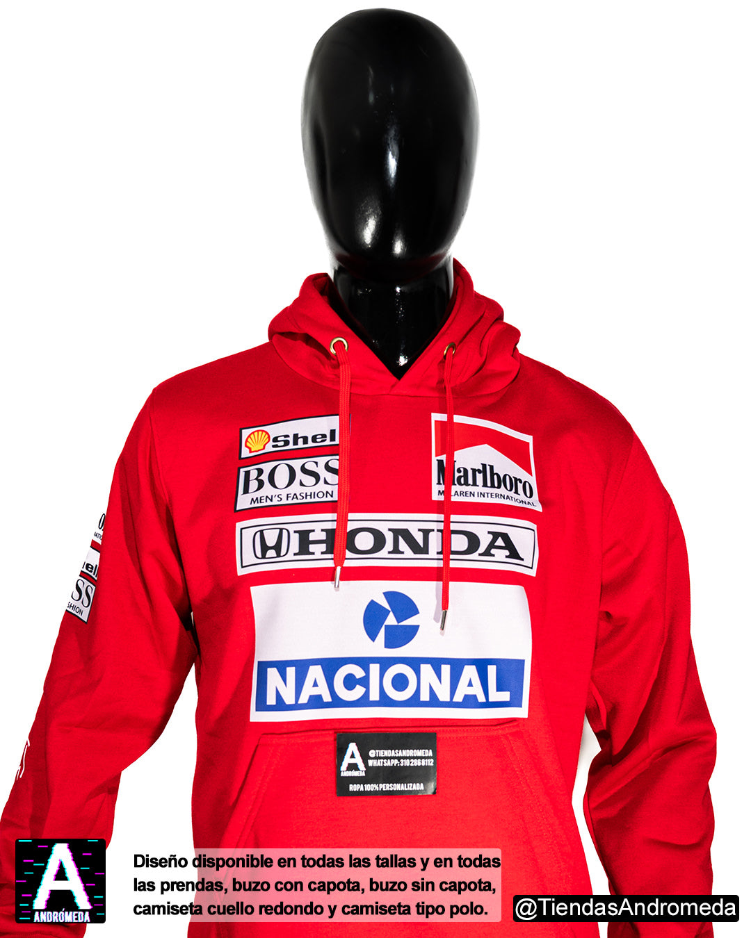 Buzo con capota Ayrton Senna F1