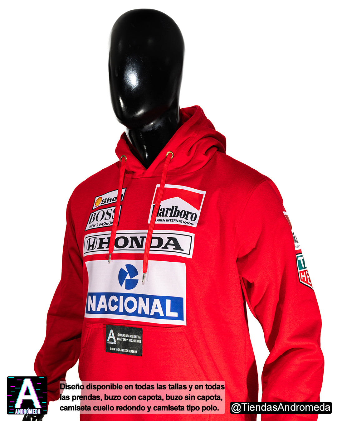 Buzo con capota Ayrton Senna F1