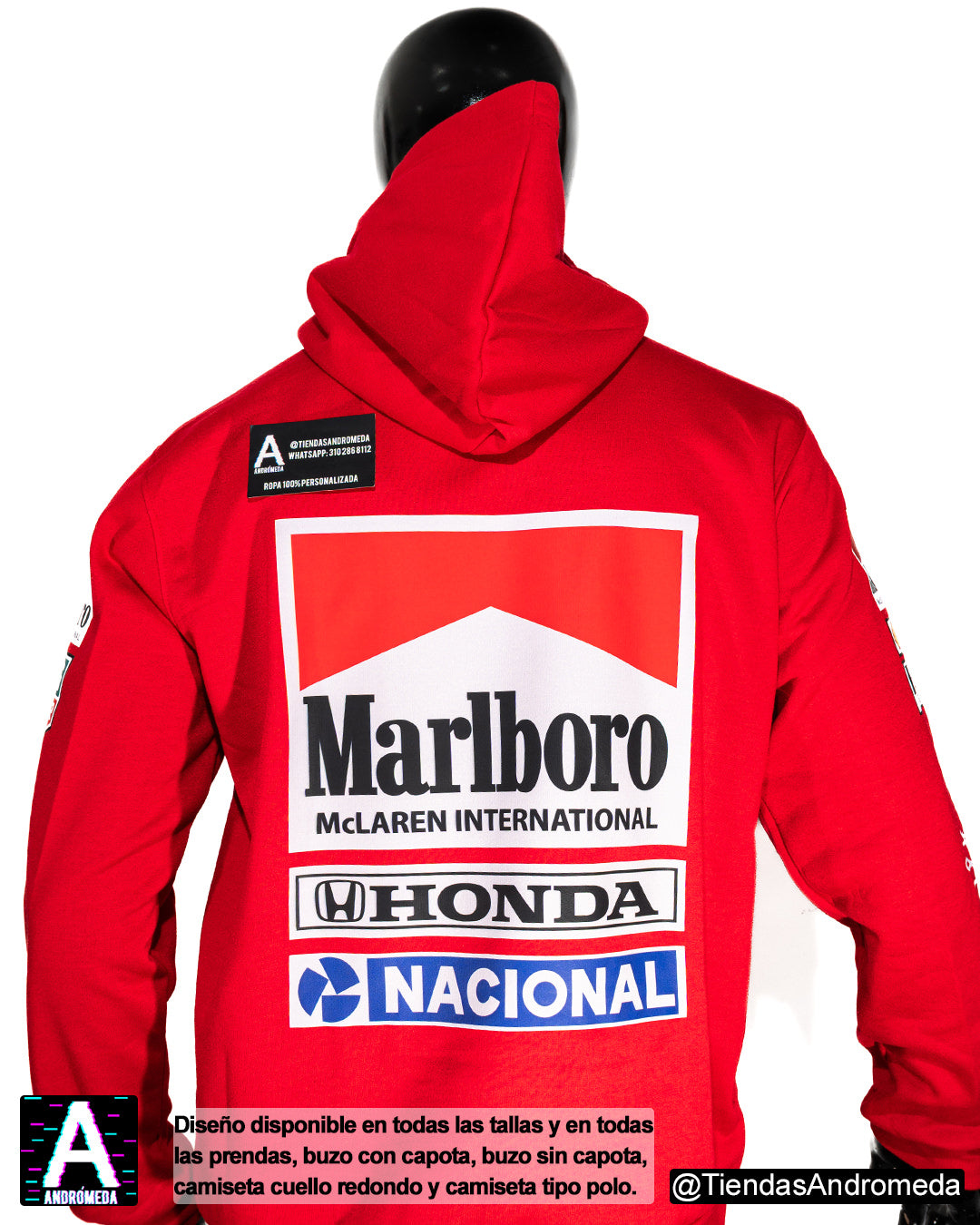 Buzo con capota Ayrton Senna F1