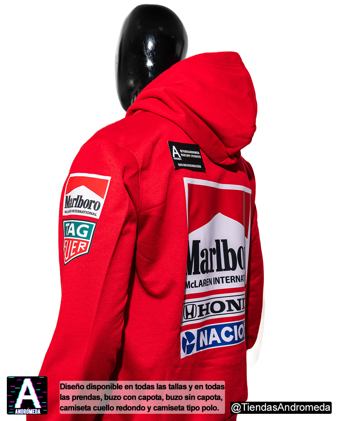 Buzo con capota Ayrton Senna F1