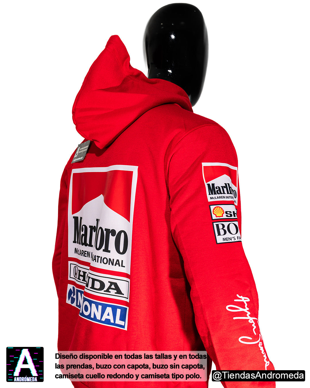 Buzo con capota Ayrton Senna F1
