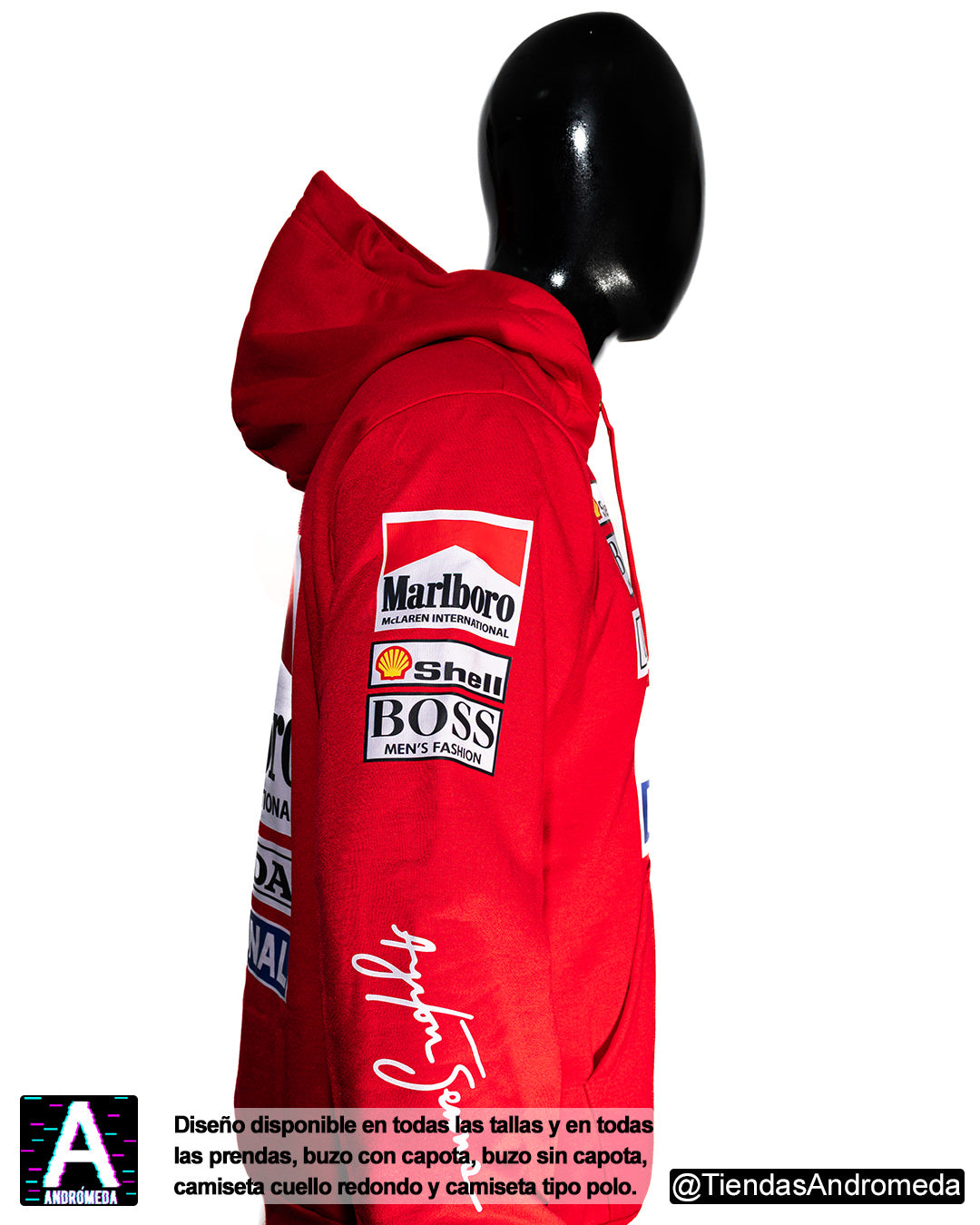 Buzo con capota Ayrton Senna F1
