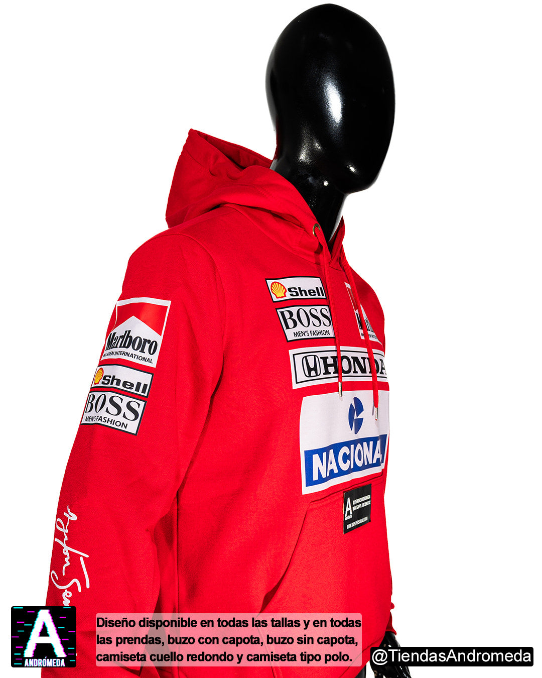 Buzo con capota Ayrton Senna F1