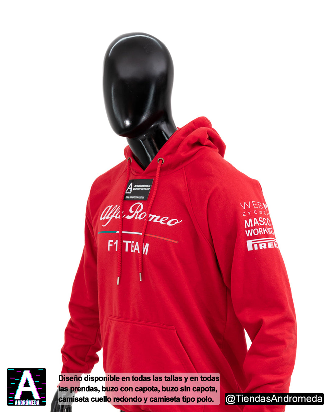 Buzo con capota Alfa Romeo F1