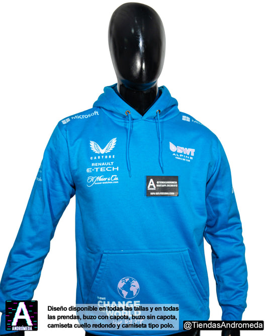 Buzo con capota Alpine F1 Modelo 2025