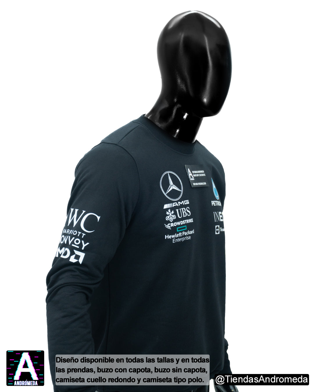 Buzo cuello redondo Mercedes Benz F1