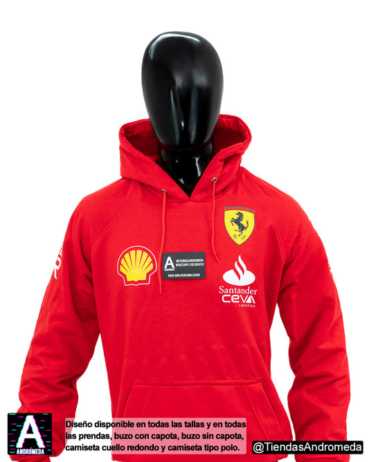 Buzo con capota Ferrari F1