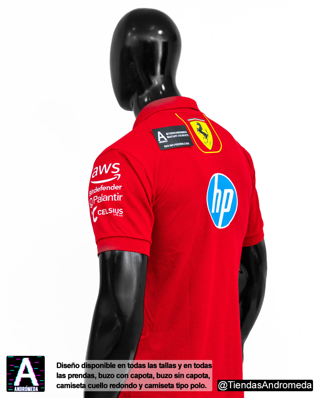 Camiseta tipo polo Ferrari F1