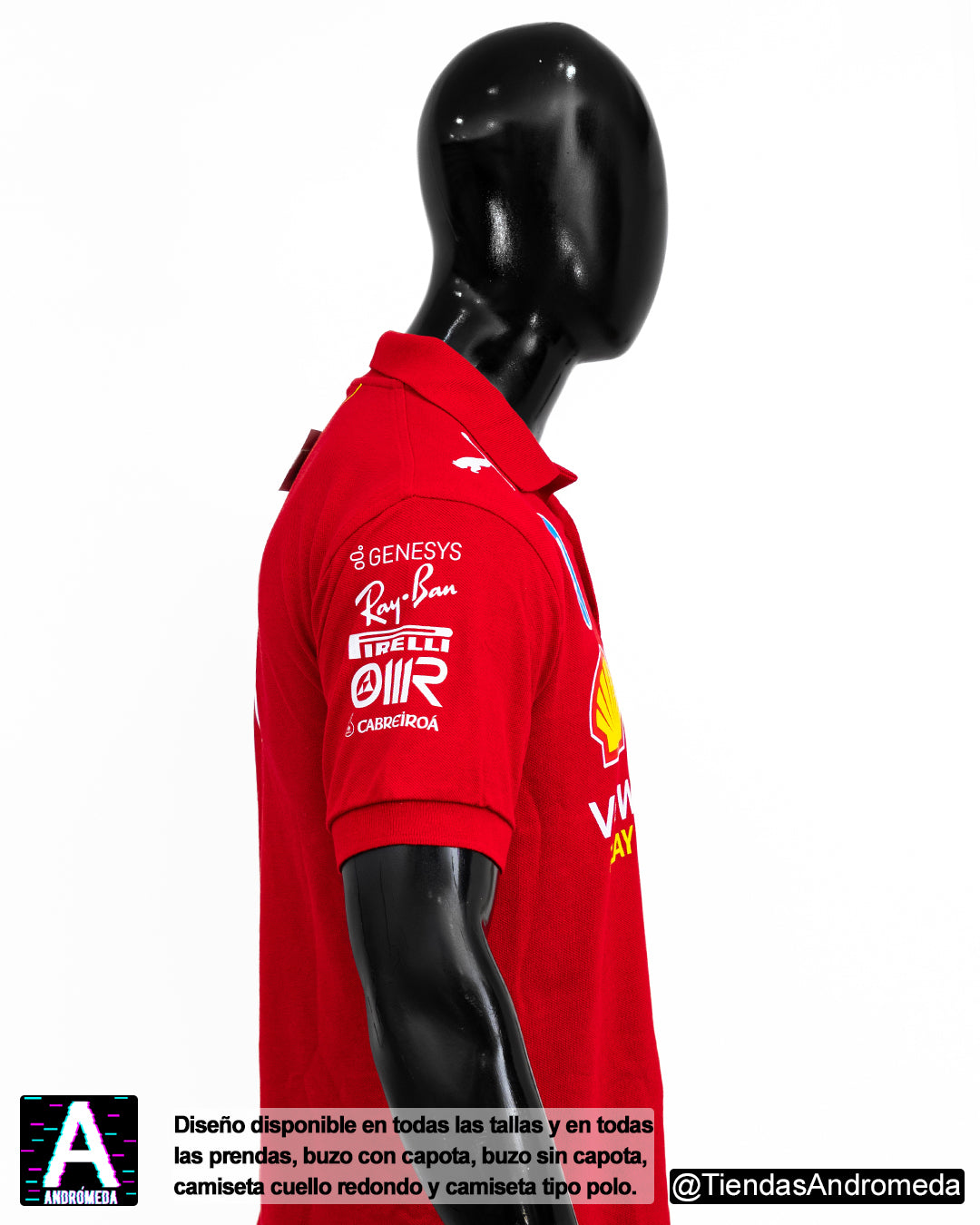 Camiseta tipo polo Ferrari F1