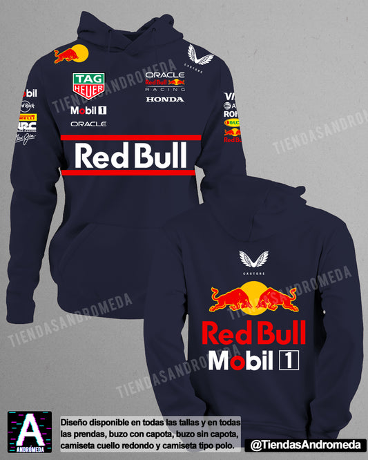 Buzo con capota Red Bull F1 Modelo 2025