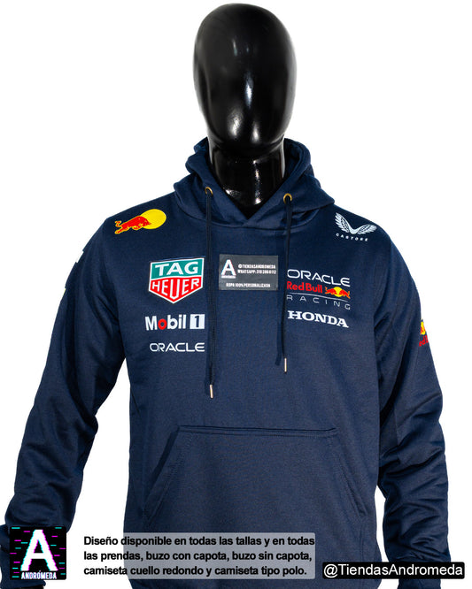 Buzo con capota Red Bull F1 Modelo 2025