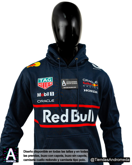 Buzo con capota Red Bull F1 Modelo 2025