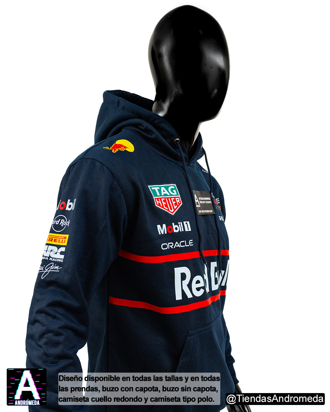 Buzo con capota Red Bull F1 Modelo 2025