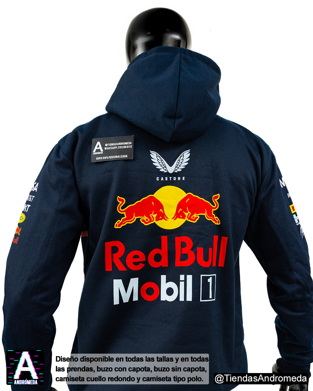 Buzo con capota Red Bull F1 Modelo 2025