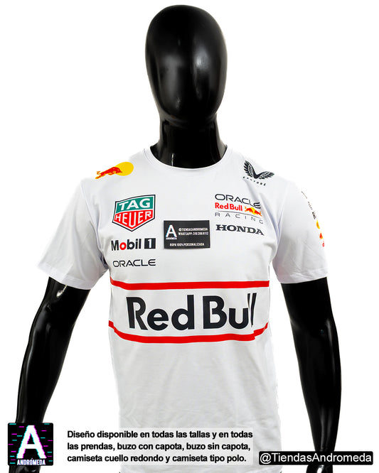 Camiseta Red Bull Blanca 2025