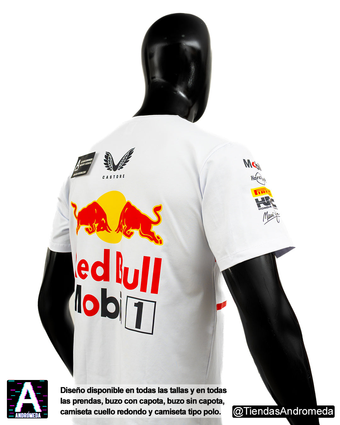 Camiseta Red Bull Blanca 2025